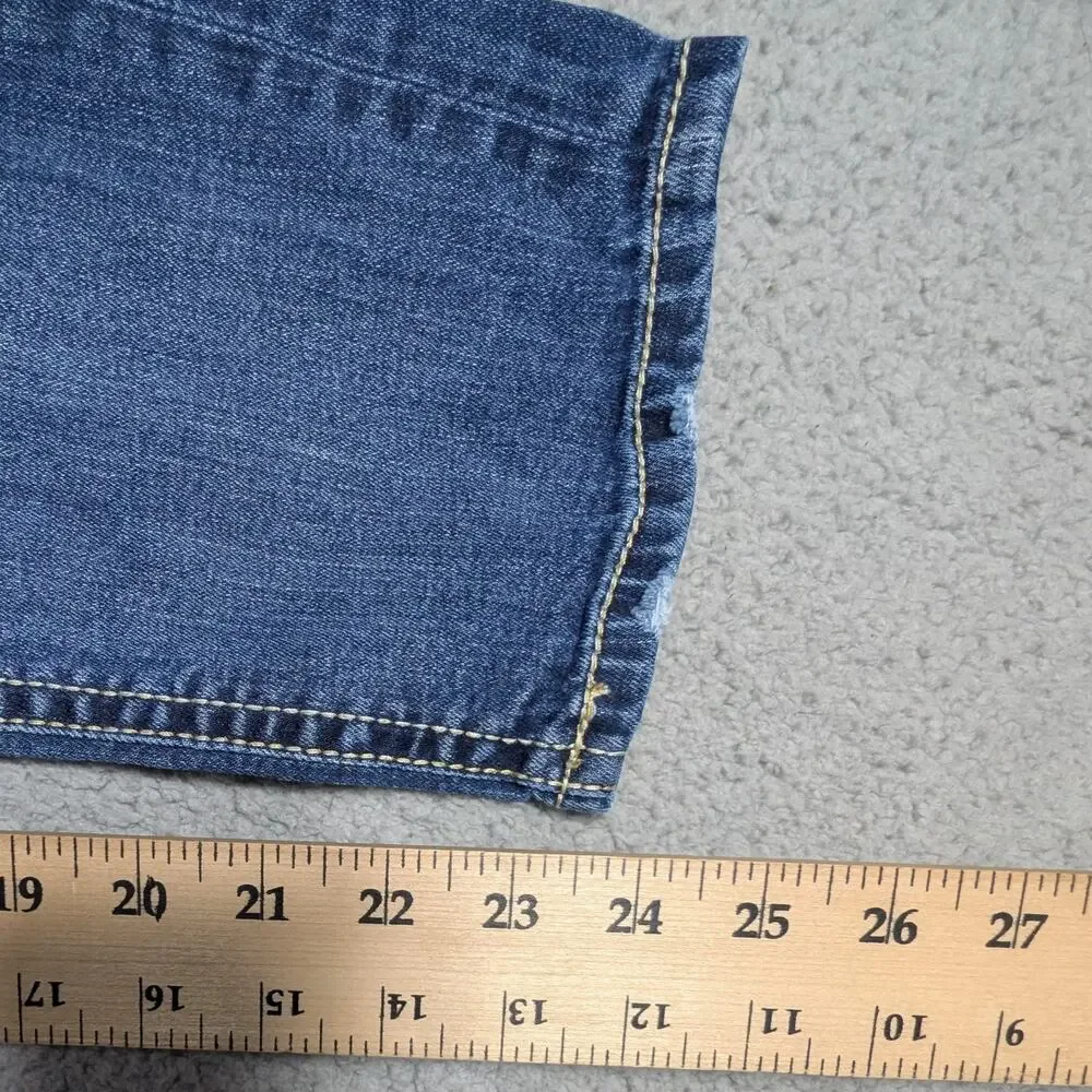 BKE Payton Jeans Womens 29 Blue Stretch Denim Crop Capri Jeans - Picture 4 of 9